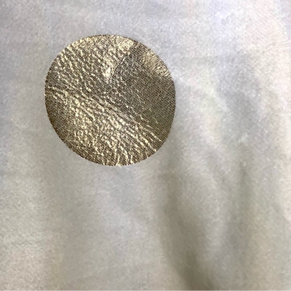 Berkshire Blanket Holiday Large Designer Gold White Polka Dot